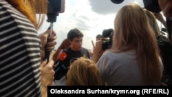 Павло Гриб в аеропорті «Бориспіль» після приземлення літака з українськими в’язнями на борту, 7 вересня 2019 року