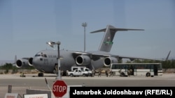 АКШнын Бишкектин четиндеги 2014-жылы жабылган транзиттик борбору.