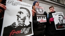 Мітинг на підтримку Андрія Антоненка, Юлії Кузьменко та Яни Дугарь, підозрюваних у вбивстві Павла Шеремета. Київ, 14 січня 2020 року