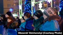 Učesnici Euromajdana, decembar 2013. godine. Kako javlja ruska propaganda, ovi ljudi su instrumenti „zavere zapadnih elita“.