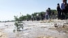 Iran –Water runs after long time in Isfahan's largest river, Zayandeh Rood (Zayanderud), 08Apr2013