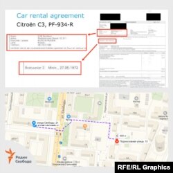 Пешеходный маршрут на сервисе "Яндекс.Карты" между домом Олега Сотникова и войсковой частью 74455