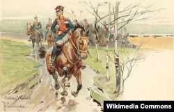 «Лейб-улани». Малюнок українського художника-баталіста Миколи Самокиша (1860–1944)