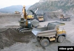 Строительные работы на Рогунской ГЭС.