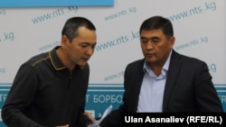 Өмүрбек Бабанов менен Камчыбек Ташиев.