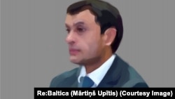 Юрий Савинков – офицер СНБ и бывший глава узбекского подразделения Интерпола. (Художник Мартинш Упитис).