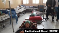 شماری از نیروهای خیزش که در حمله طالبان مسلح در ولسوالی نهرین بغلان زخمی شدند جهت مداوا به شفاخانه مرکزی بغلان منتقل شده‌اند. June 29 2019