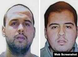 Brothers Khalid (left) and Ibrahim El Bakraoui