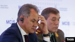 Ruski ministar odbrane Sergei Shoigu (levo) i načelnik štaba oružanih snaga Valerij Gerasimov