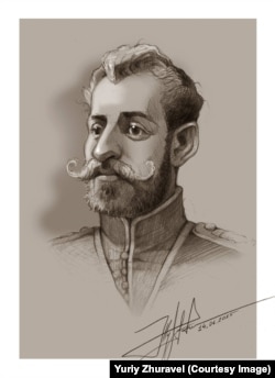 Петро Болбочан. Малюнок художника Юрія Журавля