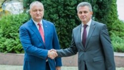 Igor Dodon și Vadim Krasnoselski la Holercani
