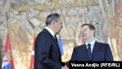 Sergej Lavrov sa Ivicom Dačićem u Beogradu