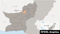 د بلوچستان صوبې نقشه.