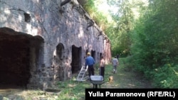 Работы на форте "Гребен"