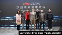 Delegacija Univerziteta Crne Gore u obilasku kineske kompanije Hikvision, decembar 2024.