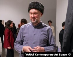 Константин Дорошенко на открытии выставки “Я и ковчег, я и потоп всемирный”