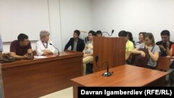 Ирина Карамушкина в зале суда.