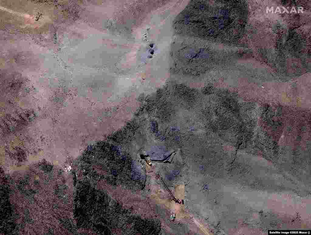 A satellite view shows an overview of Fordow underground complex, after the U.S. struck the underground nuclear facility, near Qom, Iran June 22, 2025.