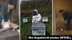 ეკა გოგატიშვილს დილიდან საღამომდე სხვადასხვა სახის შრომა უწევს