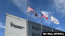 Cartierul general al Europei Libere din Praga, Cehia.