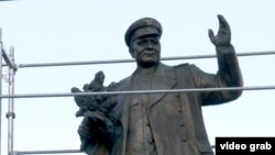 A monument to wartime Soviet commander Ivan Stepanovich Konev in Prague, Czech Republic. 