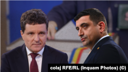 Cei doi candidați din finala prezidențială din 18 mai 2025 - Nicușor Dan, independent, și George Simion, AUR (colaj foto)
