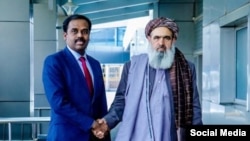  نور جلال جلالی درکنار یک مقام وزارت خارجه هند