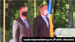 Președintele Poloniei, Andrzej Duda, președintele României, Klaus Iohannis. Buxurești, 10 mai 2021