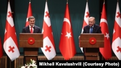 Михаил Кавелашвили и Реджеп Тайип Эрдоган