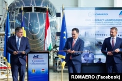 Fostul ministrul Economiei, Antreprenoriatului și Turismului, Ștefan-Radu Oprea, împreună cu omologul său din Ungaria, Márton NAGY, au inaugurat proiectul de colaborare între ROMAERO S.A. și AEROPLEX Central Europe Ltd., pe 17 octombrie 2024.