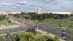 Belarusians Continue To March Against Lukashenka