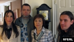 Russian writers Inga Kuznetsova, Pavel Nastin, Natalia Sannikova, Sergei Sokolovskiy (left to right) at the PEN 2010 World Voices Festival.
