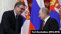 Aleksandar Vučić i Vladimir Putin 