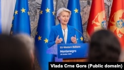 Predsjednica Evropske komisije Ursula fon der Lajen u Podgorici