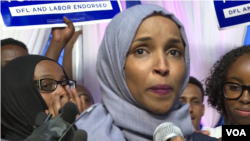 Ilhan Omar, venită în Statele Unite ca refugiată și acum aleasă în Congres, 7 noiembrie 