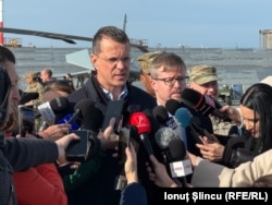 Ionuț Moșteanu, ministrul Apărării Naționale, la Baza Mihail Kogălniceanu, 25 noiembrie 2025.