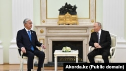 Встреча президента России Владимира Путина с президентом Казахстана Касым-Жомартом Токаевым в Кремле. Москва, 11 ноября 2025 года