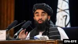 ذبیح الله مجاهد د دغو واکسیناتورانو وژنه "جنایت " بولي