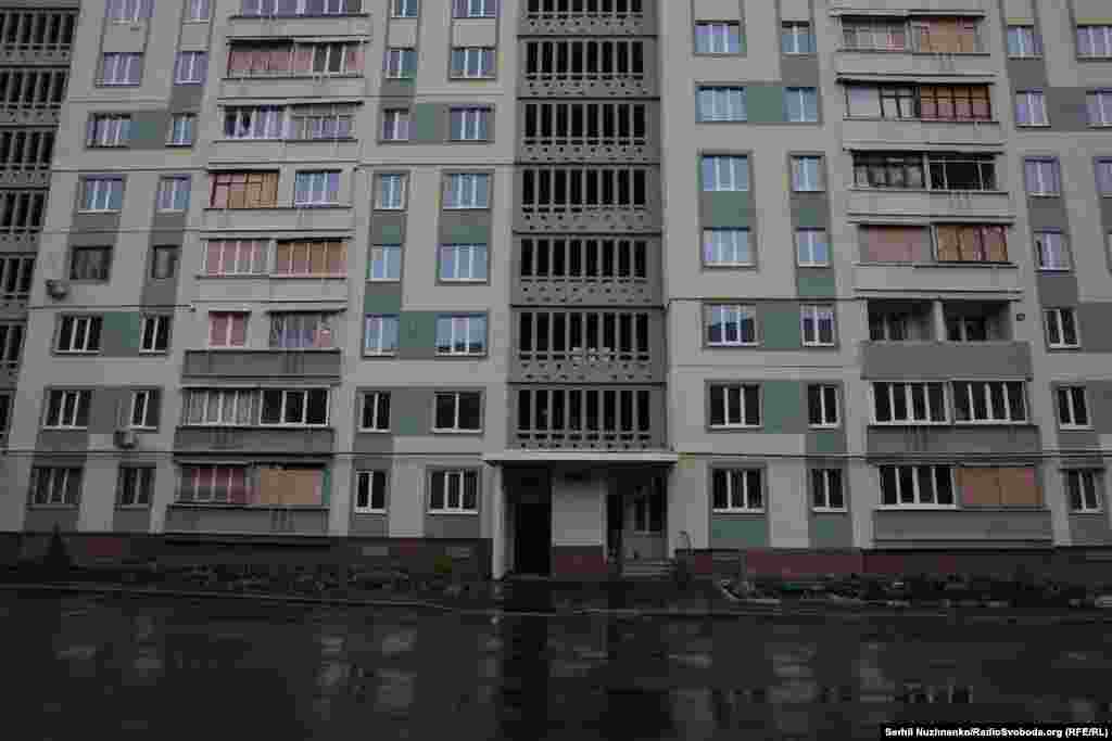 Один з відновлених будинків на Північній Салтівці