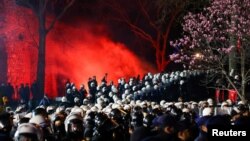 Protestele de la Istanbul au fost supravegheate de un număr mare de forțe anti-revoltă.