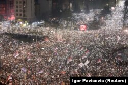 Građanski protest na Trgu Slavija u Beogradu, Srbija, 15. mart 2025.