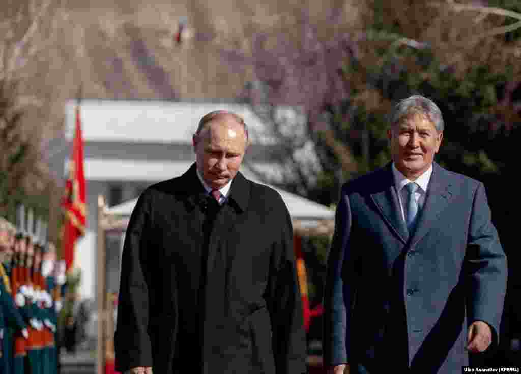 Орус президенти Путин менен Атамбаевдин жолугушуусу "Ала-Арча" мамлекеттик резиденциясында болду.&nbsp;