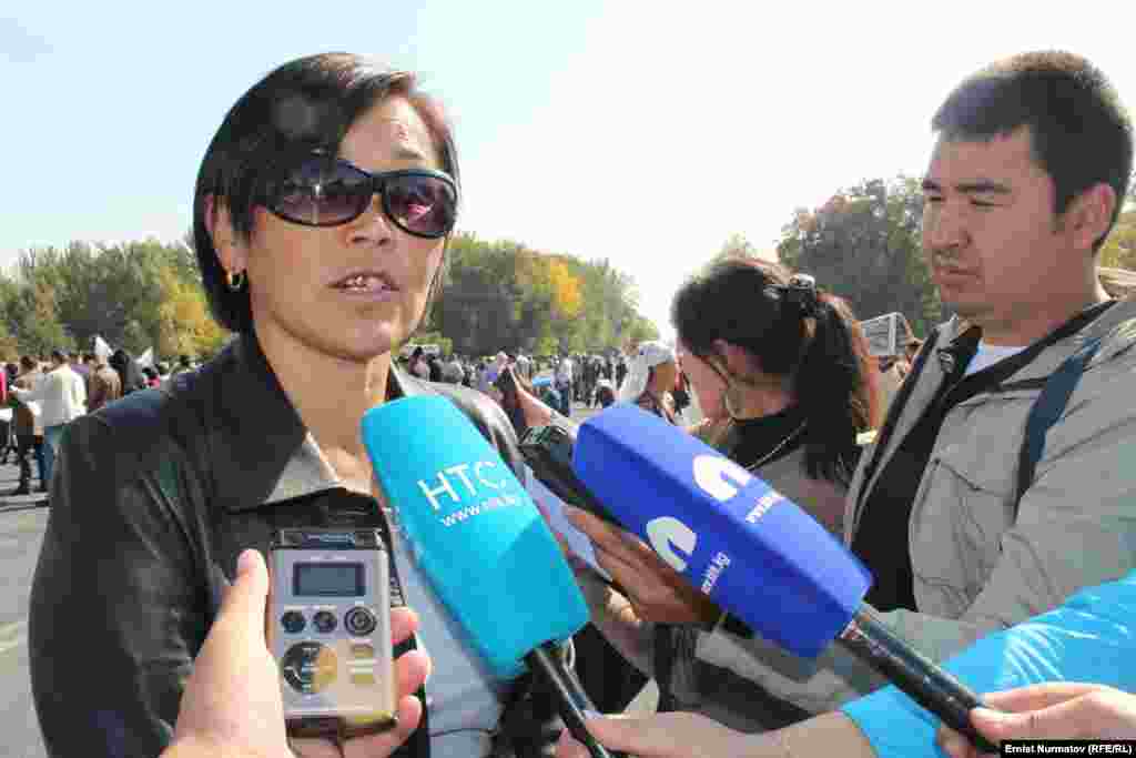 Координатор оппозиционной парти "Ата Журт" по Ошской области Дария Шабданова