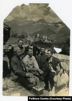 თამარ მამალაძე სვანეთის ექსპედიციაში