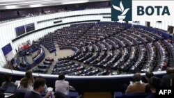 Anëtarët e Parlamentit Evropian gjatë një seance plenare më 12 mars 2025. Fotografi ilustruese nga arkivi. 