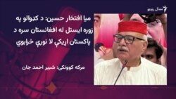 میا افتخار حسین وايي پاکستان دې افغان کډوال په زوره نه باسي