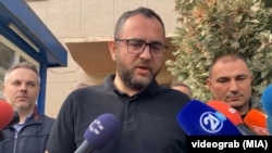 Ministar Toškovski u obraćanju medijima u nedelju.