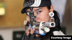 Ок атуу боюнча Олимп оюндарына жолдомо алган Каныкей Кубанычбекова. 