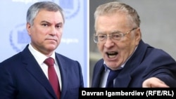 Вячеслав Володин менен Владимир Жириновский.