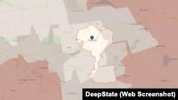 Мирноград на мапі DeepState станом на 26 листопада